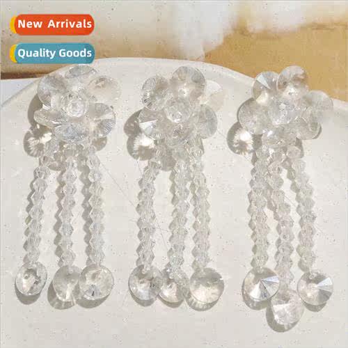 ins simple temperament glitter tassel flowers diy handmade w