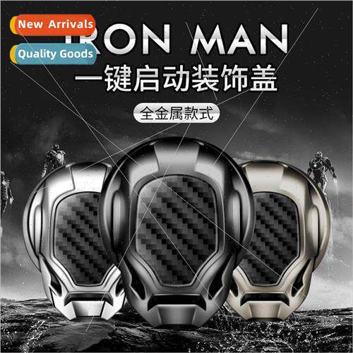 Car one key start protective cover metal decorative ring ign