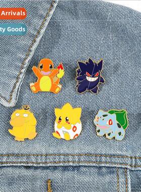 Pokémon Brooch Cartoon Pikachu Jani-Turtle Enamel Pin Koda