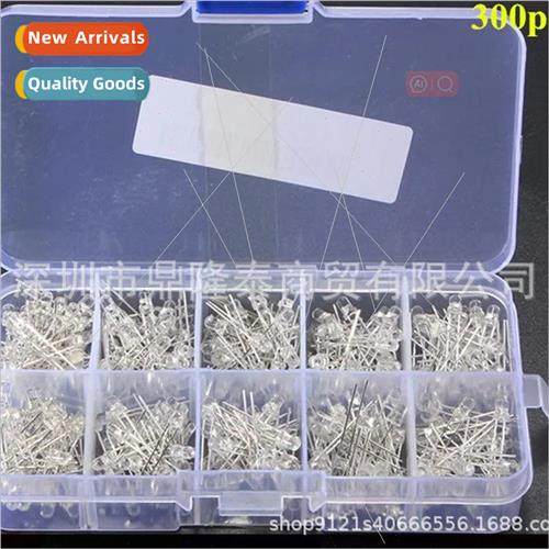300pcs 3mm LED Diode Combination Round Clear Super Bright LE