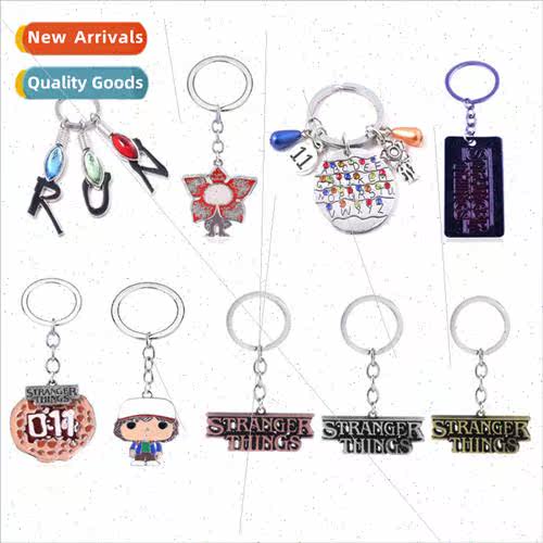 Movie and TV s Weird Tales 26 letters waffle keychain alloy