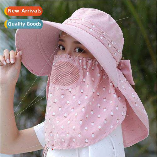 Sunscreen hat female summer hat cover face sun hat work mask