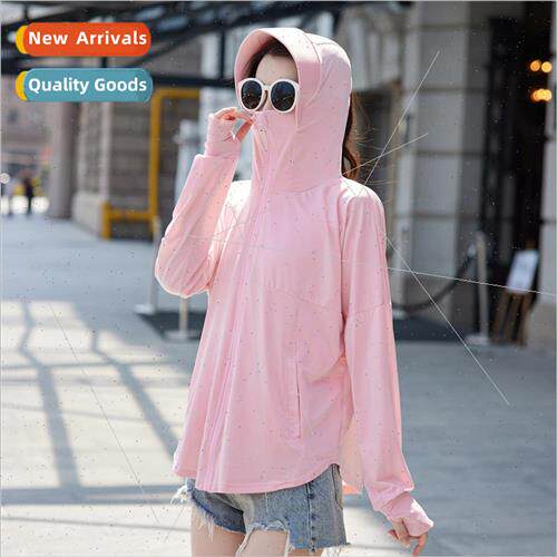 Summer new ice silk hooded sunscreen clothing women sunscree