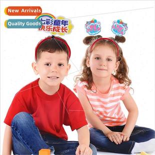 decorative hair bands New activities June Chi kindergarten