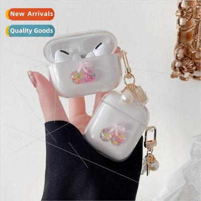 适用 airpods2 glitter small cherry case airpodspro headphone
