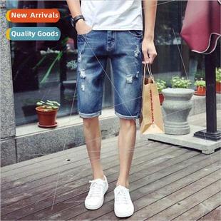 broken persona summer holes shorts denim mens new 2020