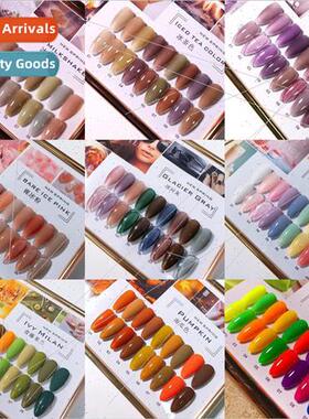 Lofeline pumpkin color ice milkshake iced tea color nail pol