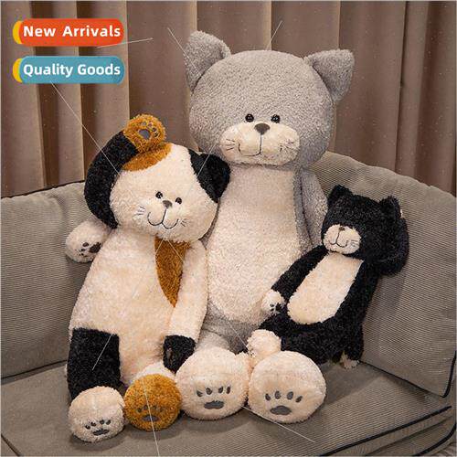 Tea rice cat pillow long girls sleep plush toys cat cat doll