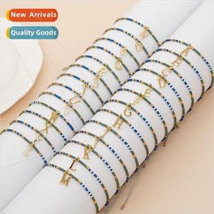 and woven friendship Pure alphabet beaded rope brac handmade