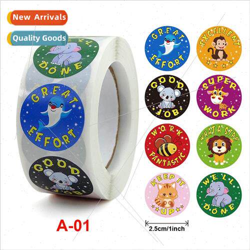 Childrens stickers rolls of reward stickers self-adhesive te