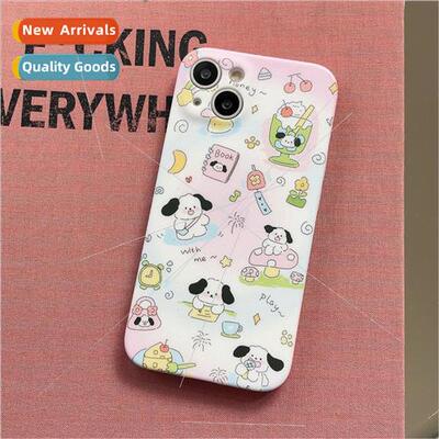 Summer Cartoon Ice Cream Cute Puppy 适用 iPhone 12 Case 14Pr