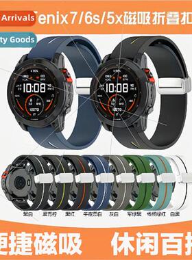 适用 Garmin two-color folding fenix7 pro fenix6s fenix5x qui