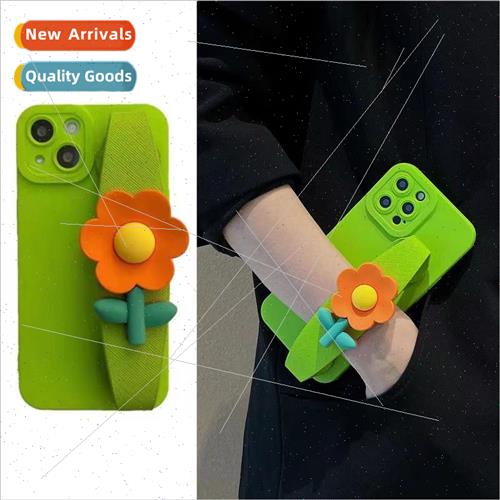 Stereoscopic flower wrist strap holder 适用 iPhone 14 case 1
