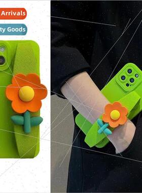 Stereoscopic flower wrist strap holder 适用 iPhone 14 case 1