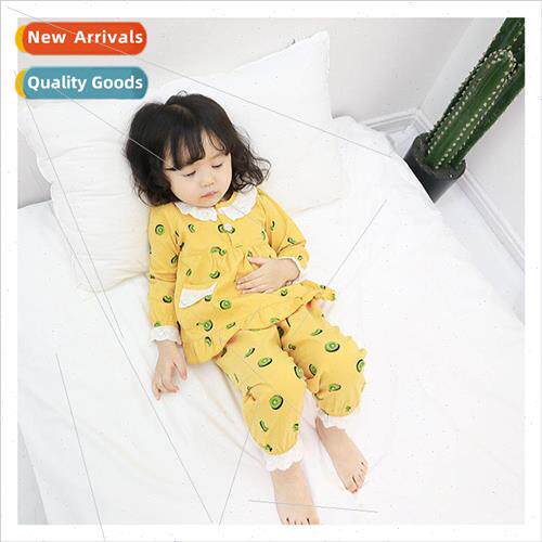 Pajamas girls fall cotton can be worn outside home wear chil