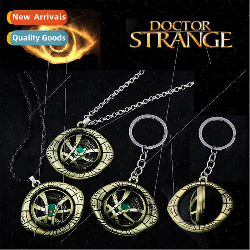 Dr.Strange Time Gemstone Rotatable Necklace Eye of Argo Moto