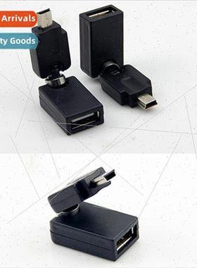 Mini5PUSB male to USB female 360 degree swivel connector AUX