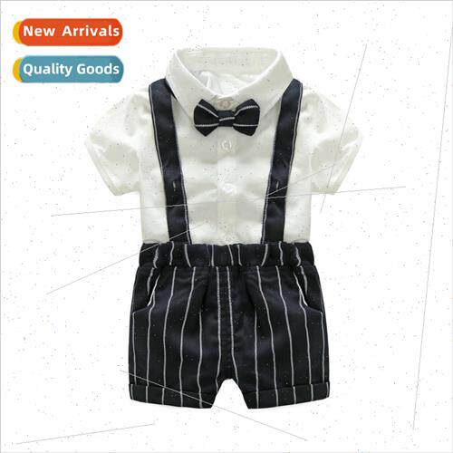 2023 summer childrens clothing boys dress short-sleeved shir