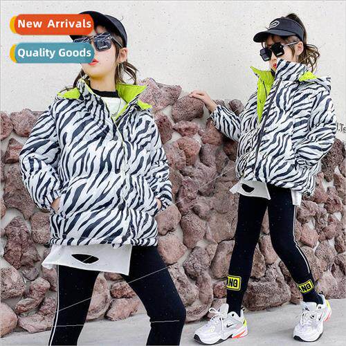 Girls winter cotton clothes 2023 new Korean thickened warm c