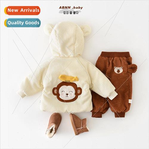 Fall and winter new baby cotton jacket padded thickened chil