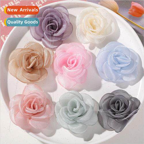 Korean  of the childrens headdress mesh flowers diy handmade