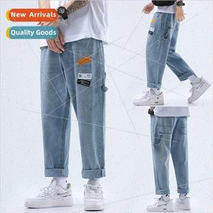 winter new straight fall loo women and men Spring jeans