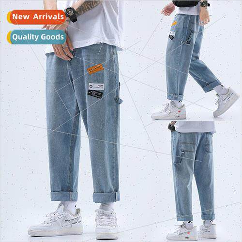 Spring fall and winter new  jeans men and women straight loo