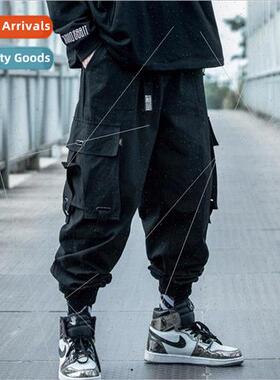function wind work pants mens spring and summer loose hip-ho