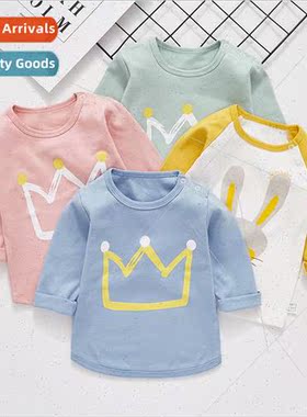 Baby long-sleeved cotton T-shirt shirt spring and autumn clo