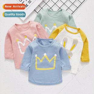 cotton autumn long clo and sleeved spring Baby shirt
