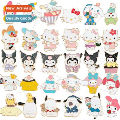 Cute soft cute sweet Japanese cartoon Kurume alloy brooch Sa