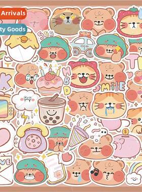 40 BONNLE BEAR cartoon stickers cute cat cat doodle small st