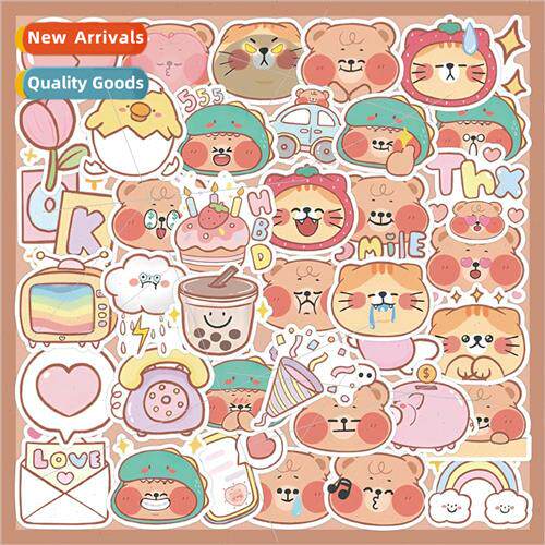 40 BONNLE BEAR cartoon stickers cute cat cat doodle small st
