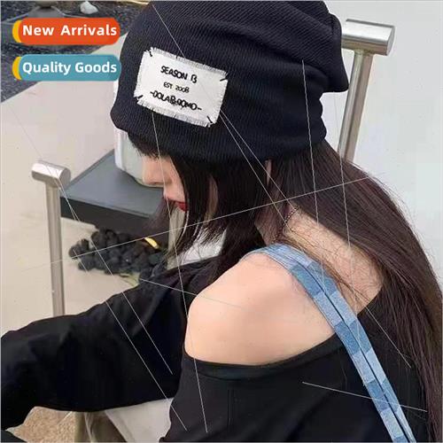 Moon hat summer Korea wrapped head knitted cap handsome patc