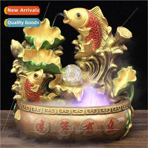 Wigwam flowing water ornament creative home yearly fish orna