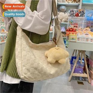 new bag Korean checkerboard fashion 2022