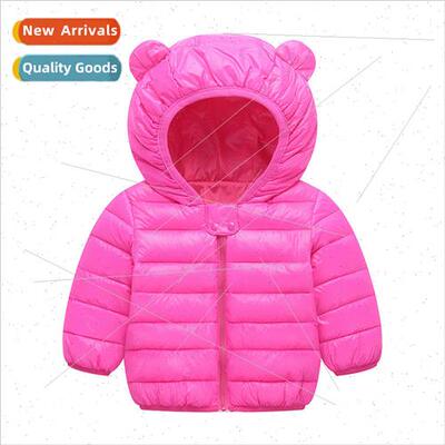Childrens down cotton jacket small and medium-sized children