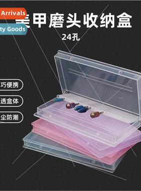 Nail polish head organizer 24 holes portable front disposal