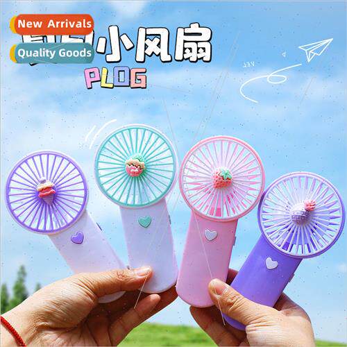 Cartoon mini cute rechargeable usb fan portable high wind el