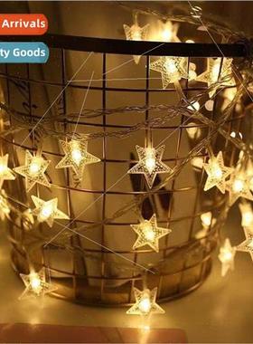 led pentagram string lights flashing lights eight function f