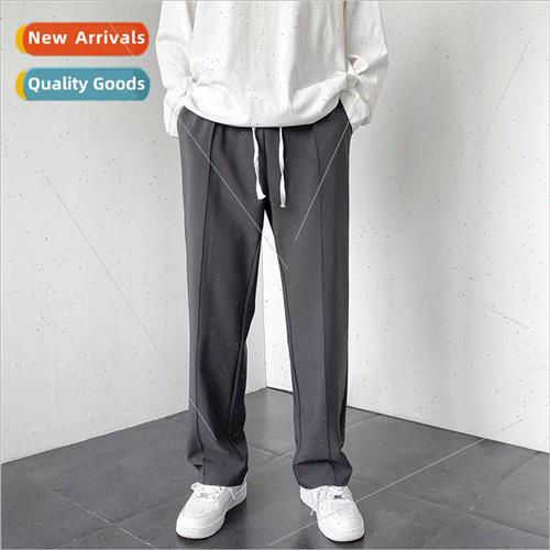 Autumn high set dragging pants mens draping sense of straigh