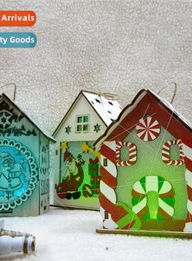 New Christmas decorations luminous cabin LED lights creative