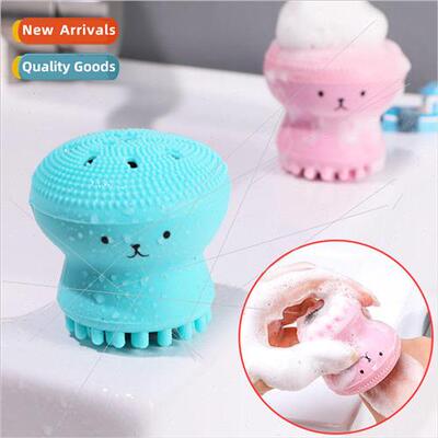 Octopus Face Wash Brush Dual Head Face Cleansing Jellyfish M