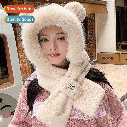 Cute little panda ears ear protection neck cap female fall a
