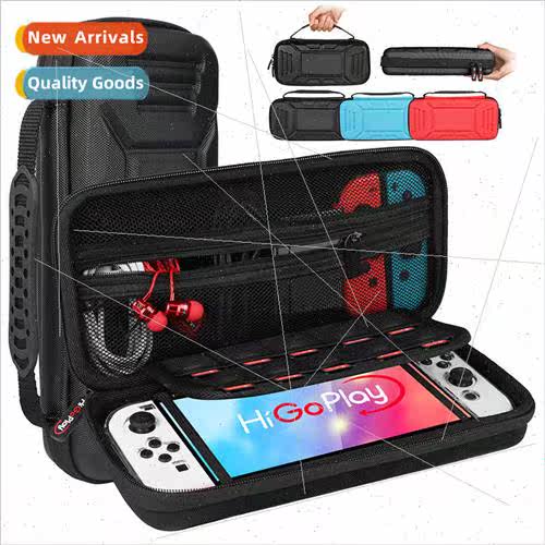 适用 Switch OLED Protective Case Hard Case NS Organizer Carr