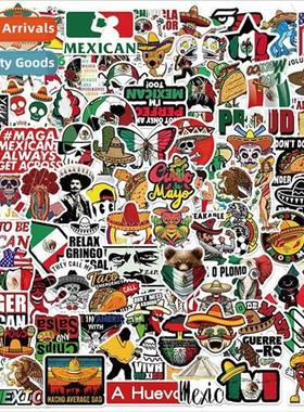 100 Mexican Folklore Stickers Doodle ggage Suitcase Laptop M