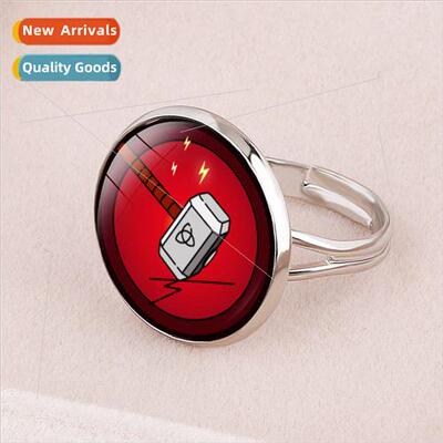 New Accessories American Heroes Badge Ring Thor Captain Amer