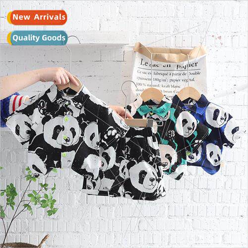 Boys summer suit suit 适用eign  childrens 2023 new baby summ