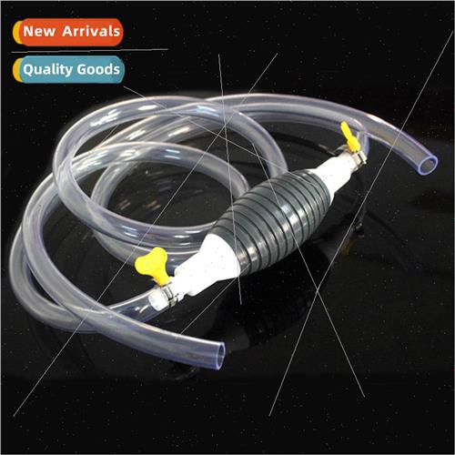 Large manual fuel pump pumping hose high-flow fuel tank siph