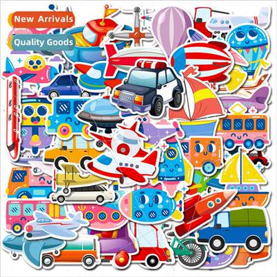 50 cartoon aviation series stickers stationery box male elem